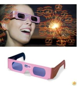 Rosa Brille Happy Birthday
